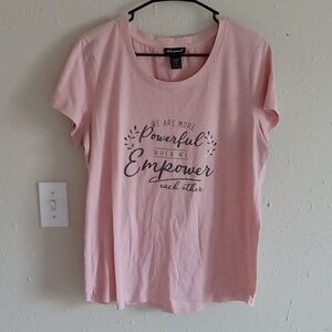 Pink Empower Tee Shirt